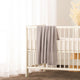Little Gem Lyla Grey Cotton Baby Blanket 75 x 100 cm - Mekamart Australia