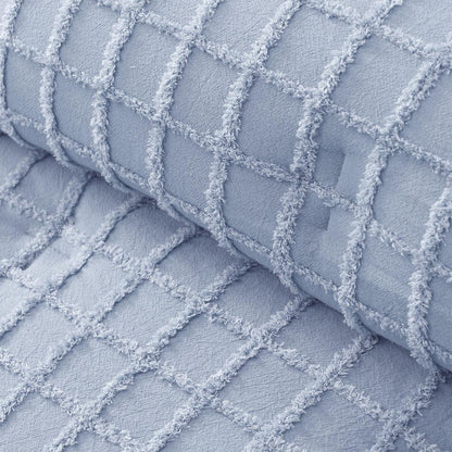 Vintage Design Homewares 3 Pcs Parquet Snooze Blue Comforter Set Queen - Mekamart Australia