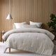 Vintage Design Homewares Reflections Natural 3 Piece Comforter Set Queen - Mekamart Australia