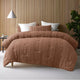 Accessorize Seersucker Tobacco 3 Piece Comforter Set Queen - Mekamart Australia