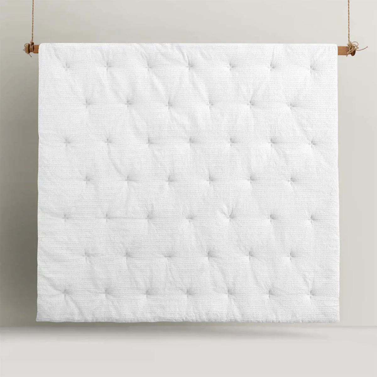 Accessorize Soho Waffle White 3 Piece Comforter Set King - Mekamart Australia