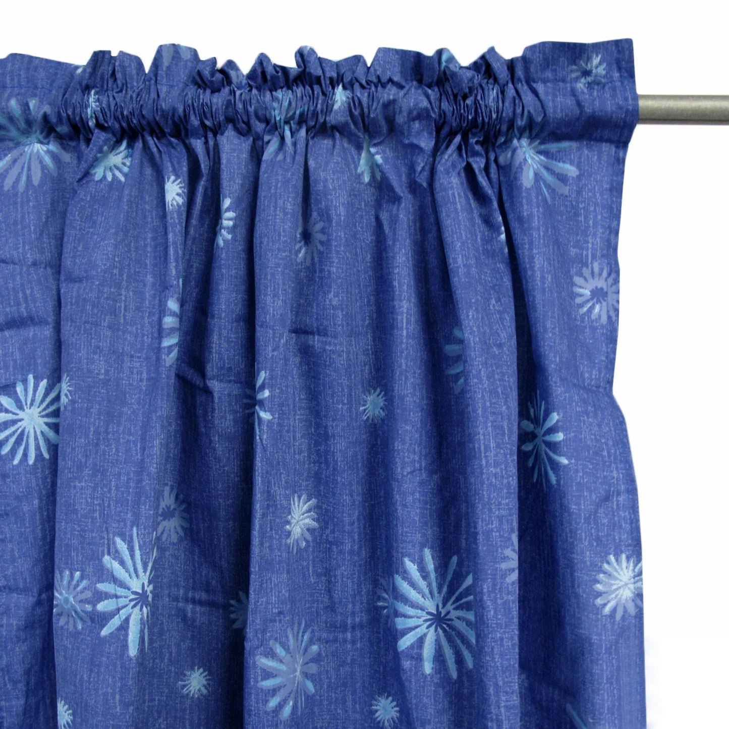 Pair of Polyester Cotton Rod Pocket Pacific Daisy Curtains - Mekamart Australia