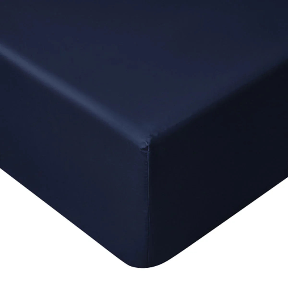 Accessorize Navy Bamboo Cotton Mega Fitted Sheet 50cm Wall King - Mekamart Australia
