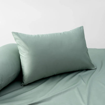 Accessorize Sage 400TC Bamboo Cotton Pair of Standard Pillowcases 48 x 73 + 15cm - Mekamart Australia