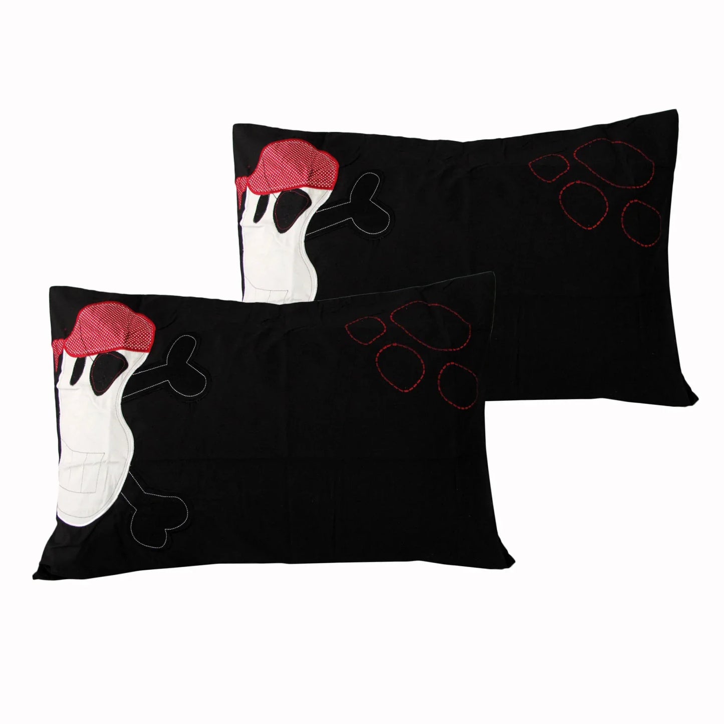 Happy Kids A Pair of Funny Bones Standard Pillowcases - Mekamart Australia