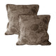 Accessorize Pair of Trudie Lace European Pillowcases Chocolate - Mekamart Australia