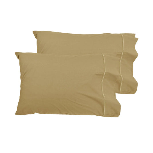 Grand Aterlier Pair of Queen Sized Pillowcases - Royal Gold - Mekamart Australia