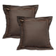 Accessorize Pair of Sequins Chocolate European Pillowcases 65 x 65 cm - Mekamart Australia