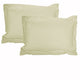 Accessorize 325TC Pair of Stripe Jumbo / Queen Pillowcases Ecru - Mekamart Australia