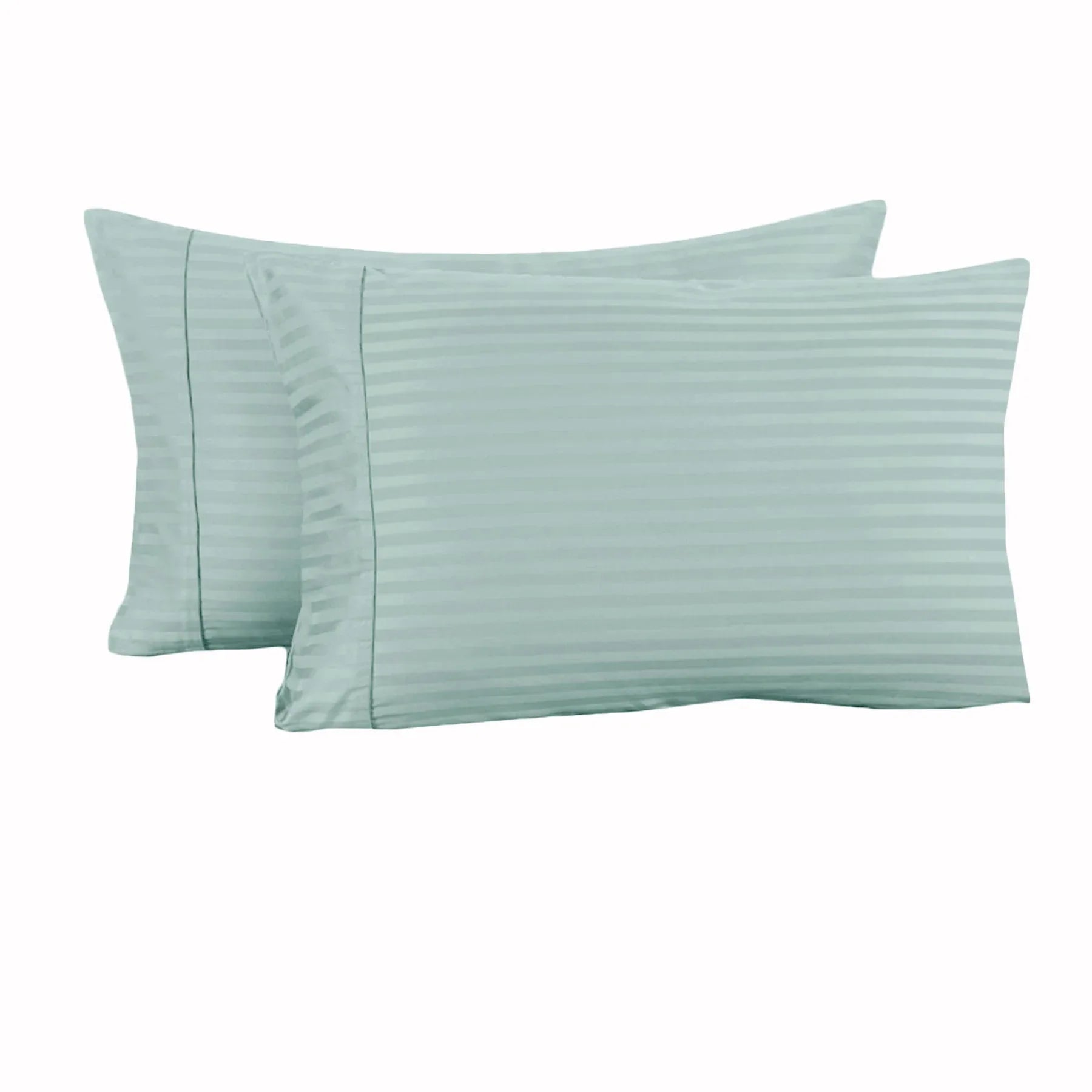Accessorize 325TC Pair of Cuffed Standard Pillowcases Blue - Mekamart Australia
