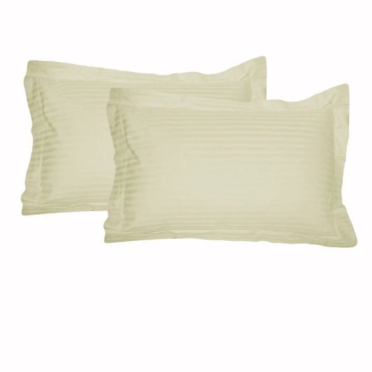 Accessorize 325TC Pair of Tailored Standard Pillowcases Ecru - Mekamart Australia