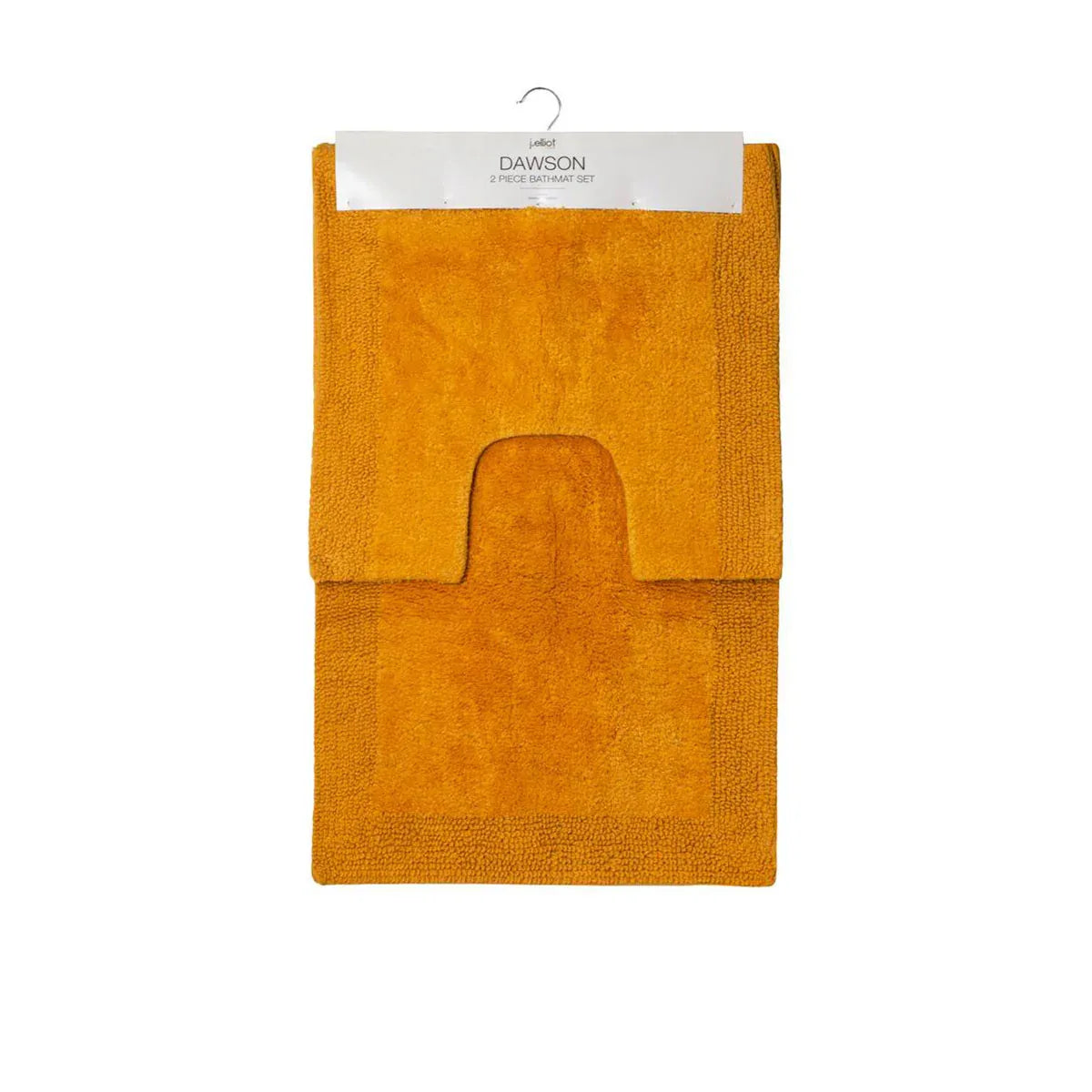 J.Elliot Home Home 2000GSM 2 Pce Dawson 100% Cotton Bath Mat Set Mustard - Mekamart Australia