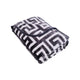 Bloomington 800GSM Greek Key Charcoal Winter Premium Quality 1 Ply Mink Blanket Double - Mekamart Australia