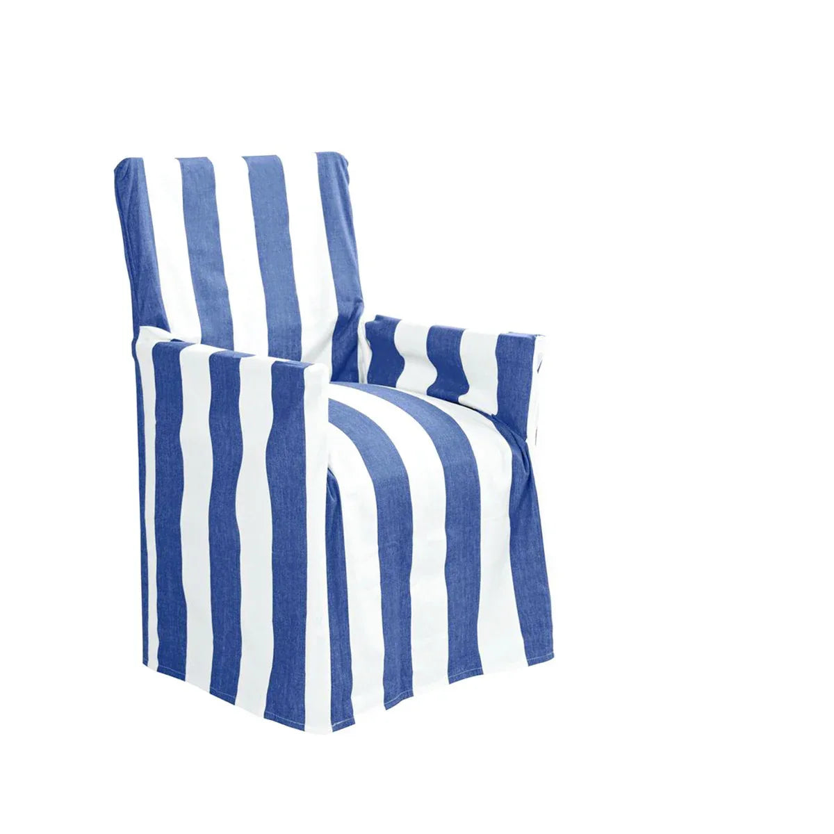 IDC Homewares Cotton Director Chair Cover Blue Stripes - Mekamart Australia
