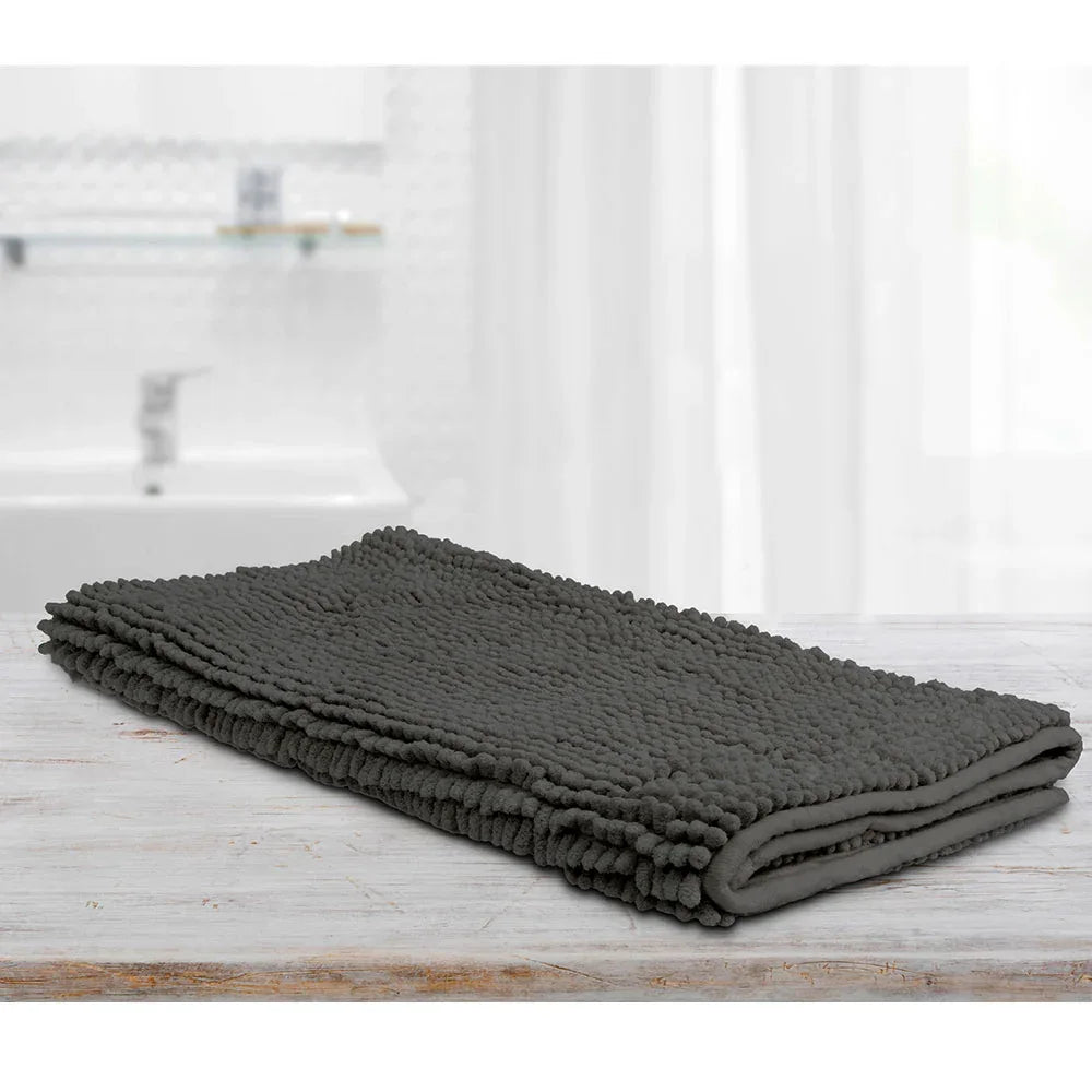 Toggle Microfiber Bath Mat Large Charcoal - Mekamart Australia