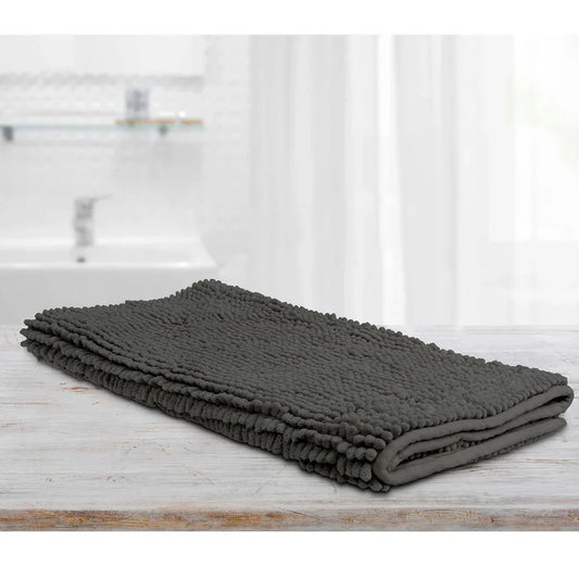 Toggle Microfiber Bath Mat Large Charcoal - Mekamart Australia