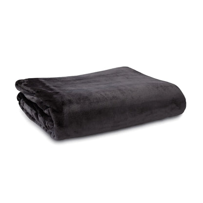Ardor Lucia Luxury Push Blanket Charcoal Super King - Mekamart Australia