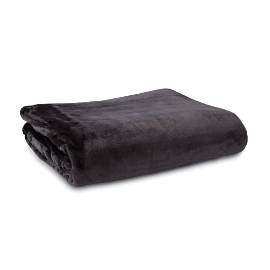 Ardor Lucia Luxury Push Blanket Charcoal Super King - Mekamart Australia