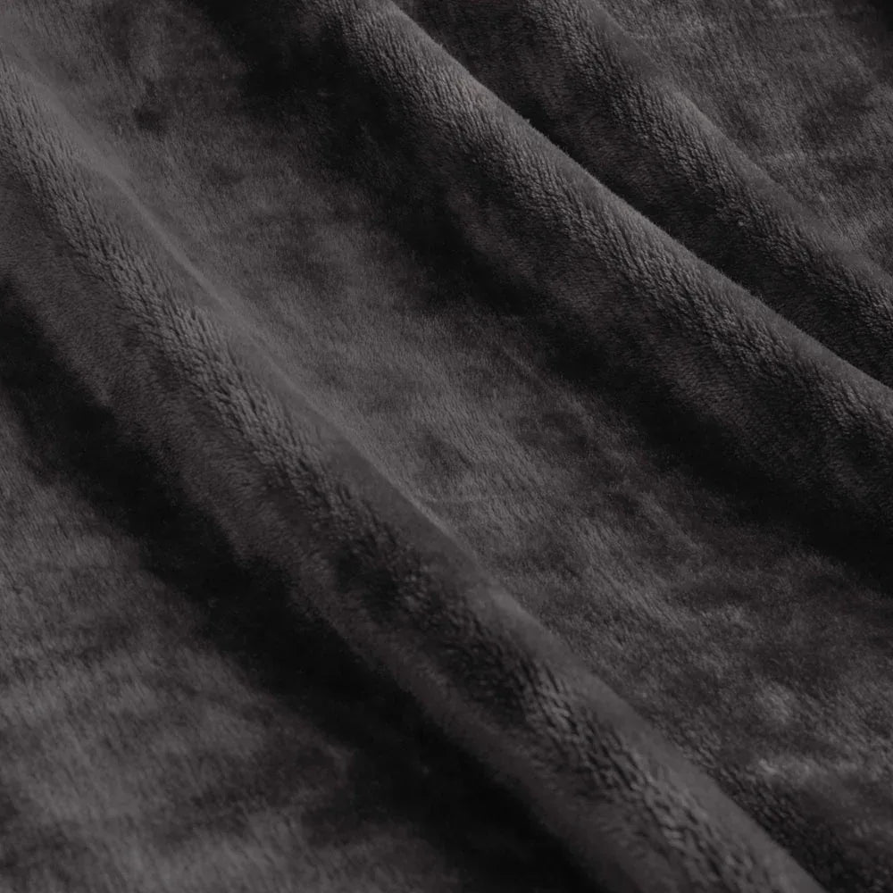 Ardor Lucia Luxury Push Blanket Charcoal Super King - Mekamart Australia