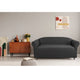 Elan Cambridge Extra-stretch Couch Cover Steel Two Seater Steel - Mekamart Australia