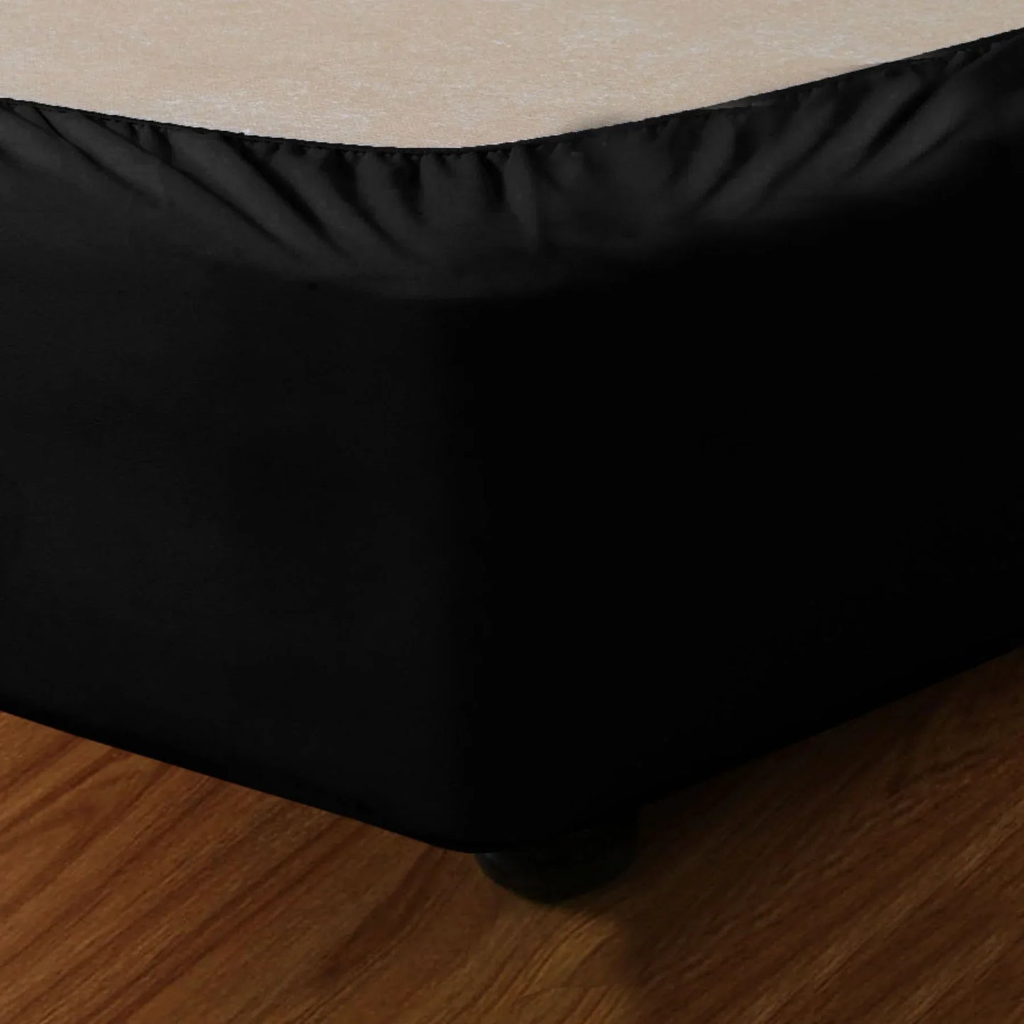 Apartmento Stretch Valance Ebony (Black) SINGLE - Mekamart Australia