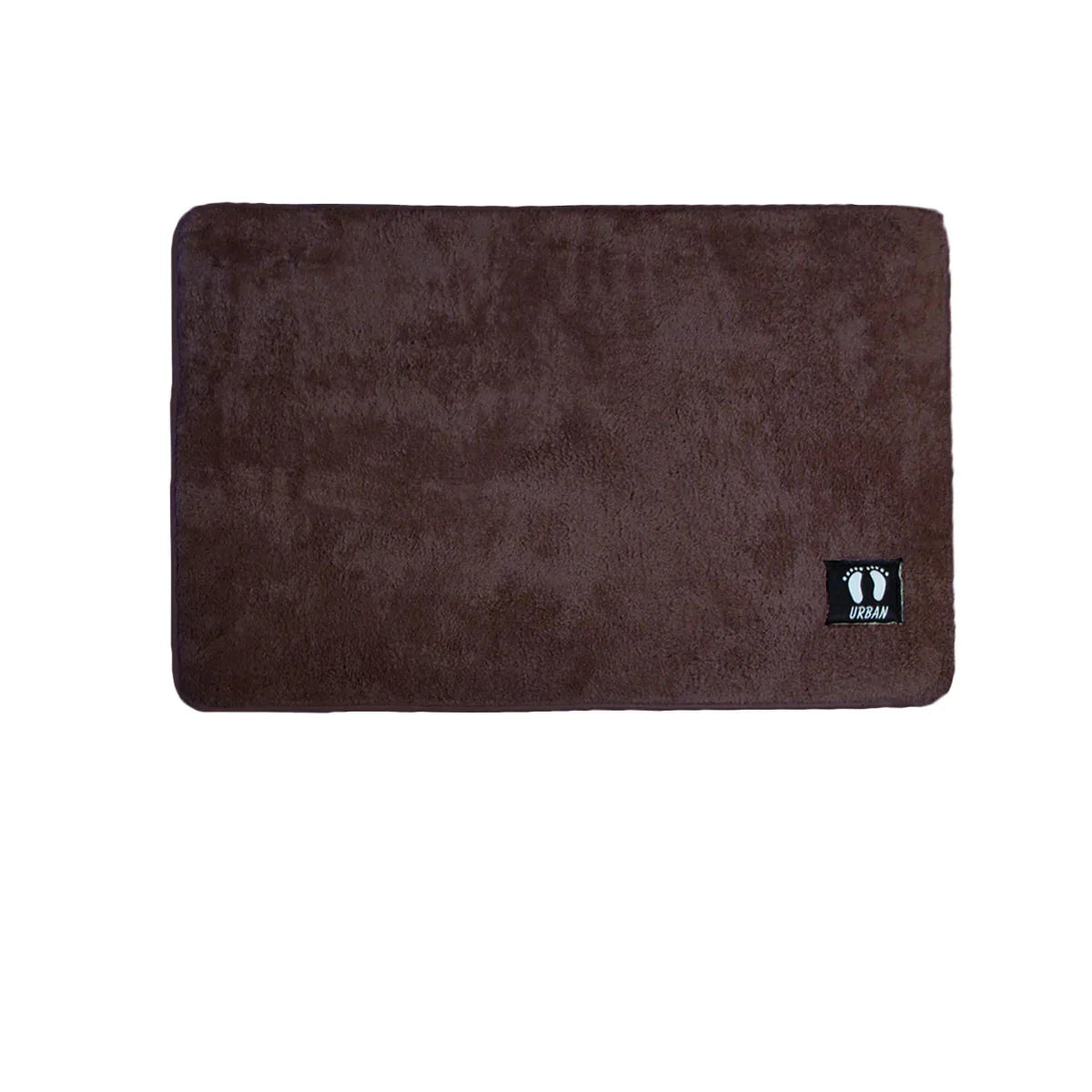 Asha Anti Slip Polyester Bath Mat 50 x 80 cm Chocolate - Mekamart Australia