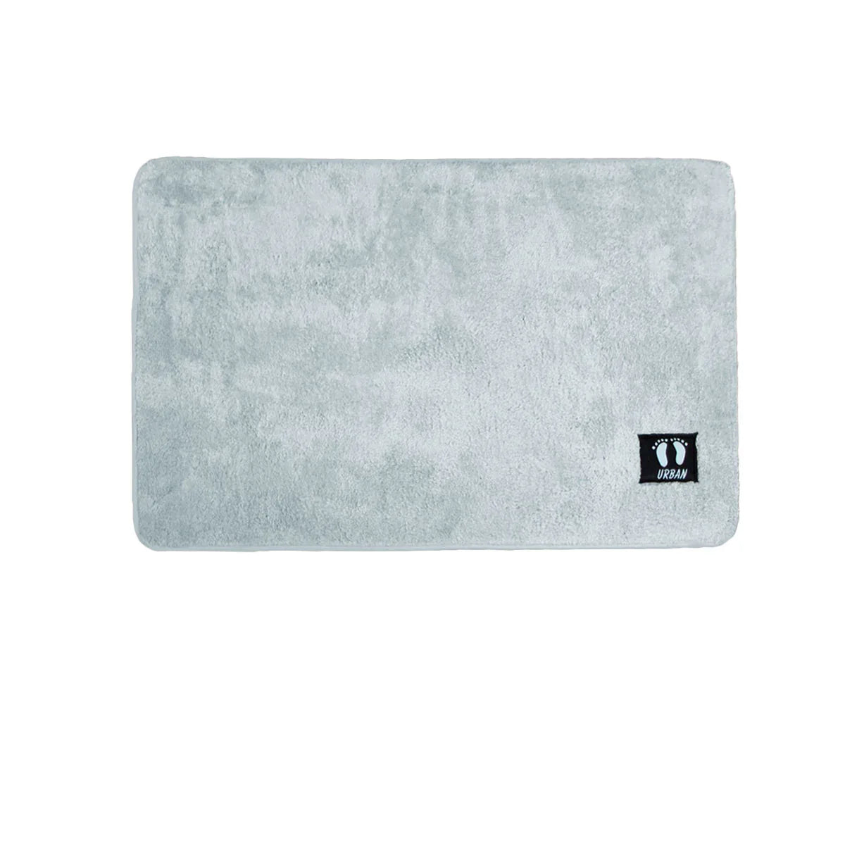 Asha Anti Slip Polyester Bath Mat 50 x 80 cm Silver - Mekamart Australia