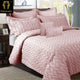 Ramesses 9 Piece Ultrasonic Comforter Set Queen Rose Pink - Mekamart Australia