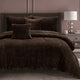 Ramesses Waffle Fleece Mocha 3 Pcs Comforter Set Double - Mekamart Australia