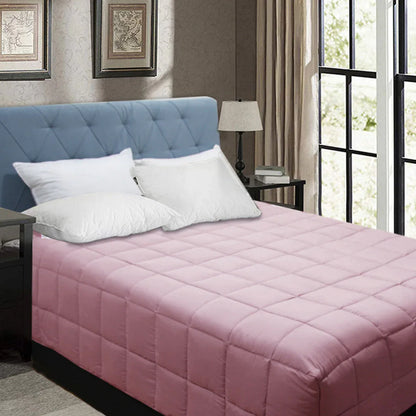 Shangri La Bamboo Blend Microfiber Box End Quilt Dusty Pink Single - Mekamart Australia