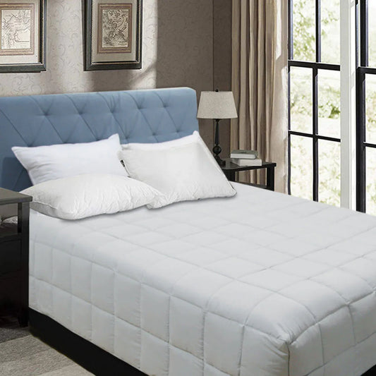 Shangri La Bamboo Blend Microfiber Box End Quilt Silver Double - Mekamart Australia