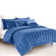 Alastairs Augusta Faux Mink Quilt / Comforter Set Denim Super King - Mekamart Australia