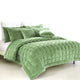Alastairs Augusta Faux Mink Quilt / Comforter Set Sage Queen - Mekamart Australia