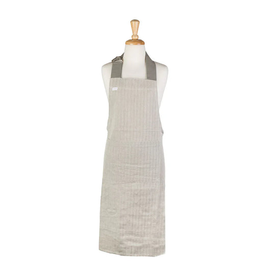 Rans Herringbone Charcoal Cotton Apron - Mekamart Australia