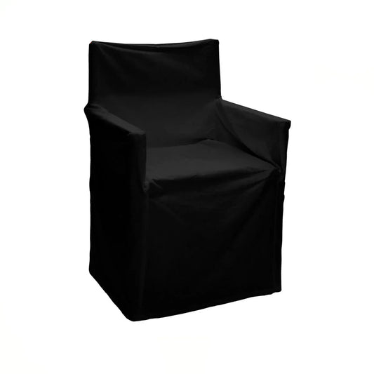 Rans Alfresco 100% Cotton Director Chair Cover - Plain Black - Mekamart Australia