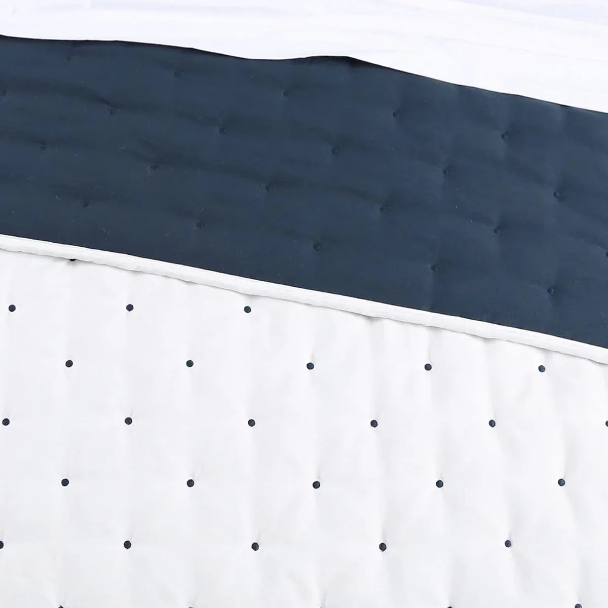 Jenny Mclean Swiss Dots Blue 3 Piece Coverlet Set King - Mekamart Australia