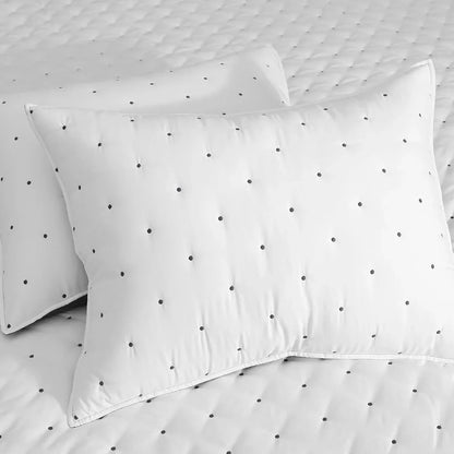 Jenny Mclean Swiss Dots Blue 3 Piece Coverlet Set Super King - Mekamart Australia