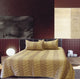 Rapee Faux Silk Coverlet Set Zig Zag Gold - Queen - Mekamart Australia