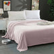 Super Soft Micro Flannel Plush Blanket Queen 220 x 240cm Blush - Mekamart Australia