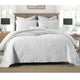 Cotton Rich Lightly Quilted Coverlet Set Royale White King - Mekamart Australia