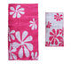 Elements Jacquard REVERSIBLE Cotton Floral Beach Towel - Pink Floral