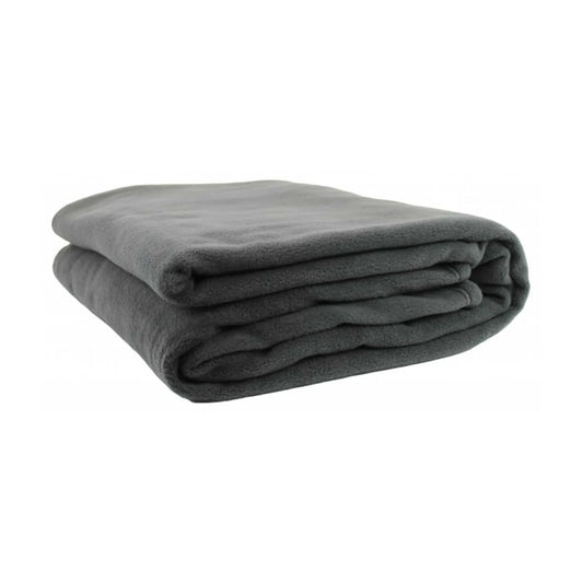 Jason Polar Fleece Blanket Charcoal - Single - Mekamart Australia