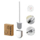 Silicone Flexible Head Deep Cleaning Toilet Brush with Wall Mount Holder - Mekamart Australia