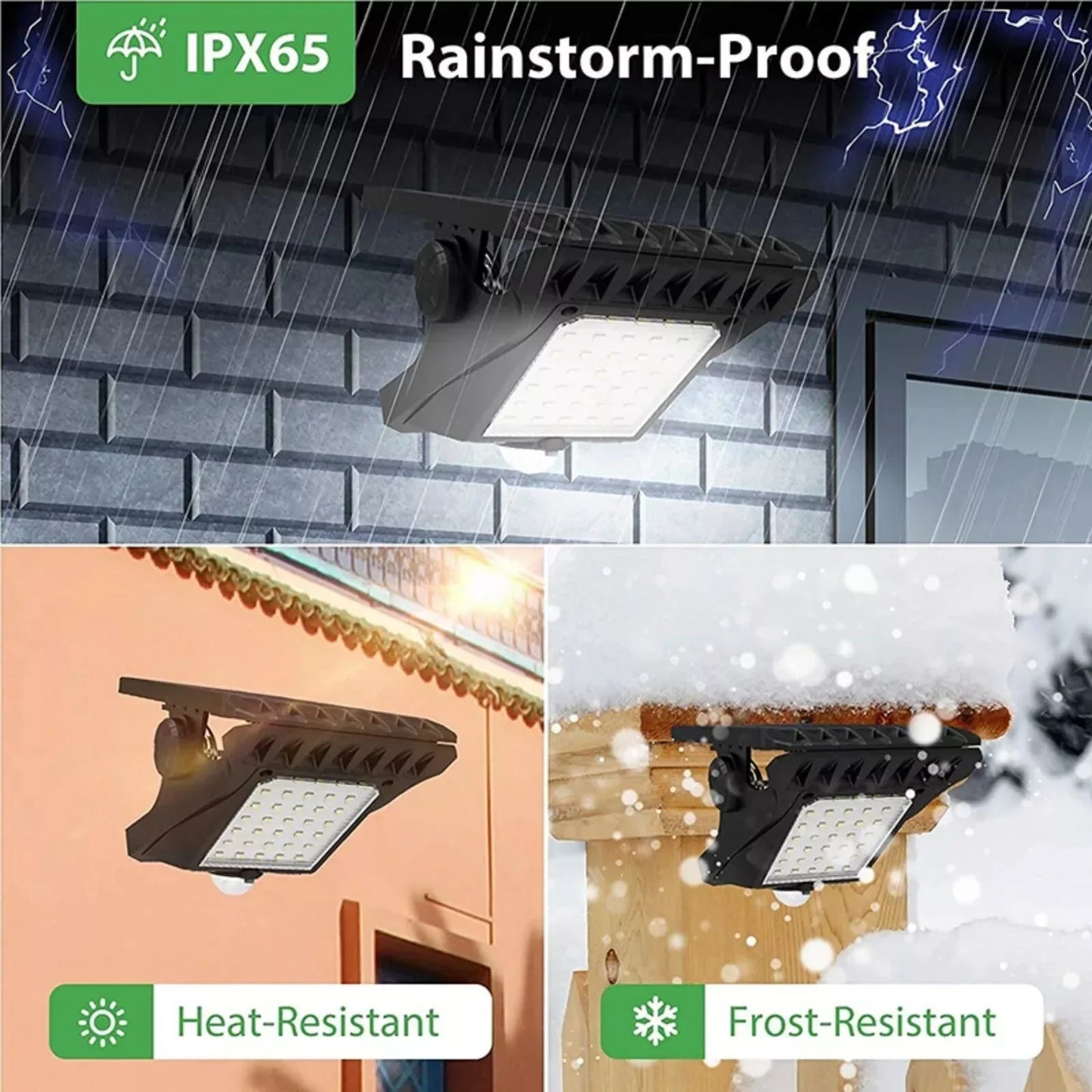 Clip-On Solar LED Light Outdoor Motion Sensor 45 LEDs IP65 Waterproof Security Wall Light - Mekamart Australia