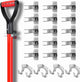 HORUSDY Spring Grip Mop & Broom Holder Wall Mounted Garden Tools Storage Clip - Mekamart Australia