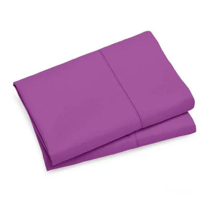 1000TC Premium Ultra Soft Queen size Pillowcases 2-Pack - Purple - Mekamart Australia