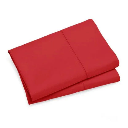 1000TC Premium Ultra Soft Standrad size Pillowcases 2-Pack - Red - Mekamart Australia