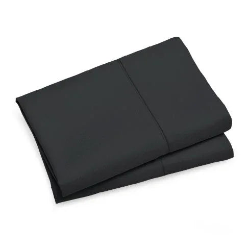 1000TC Premium Ultra Soft Standrad size Pillowcases 2-Pack - Black - Mekamart Australia