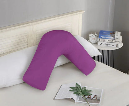 1000TC Premium Ultra Soft V SHAPE Pillowcase - Purple - Mekamart Australia
