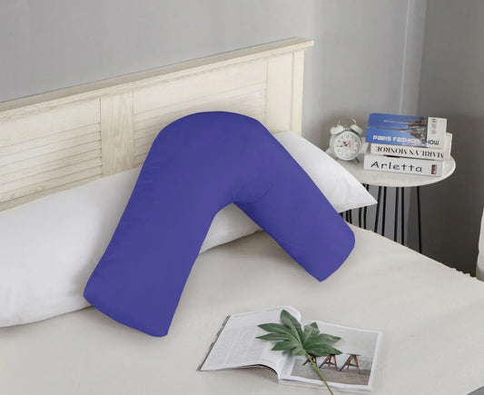 1000TC Premium Ultra Soft V SHAPE Pillowcase - Royal Blue - Mekamart Australia